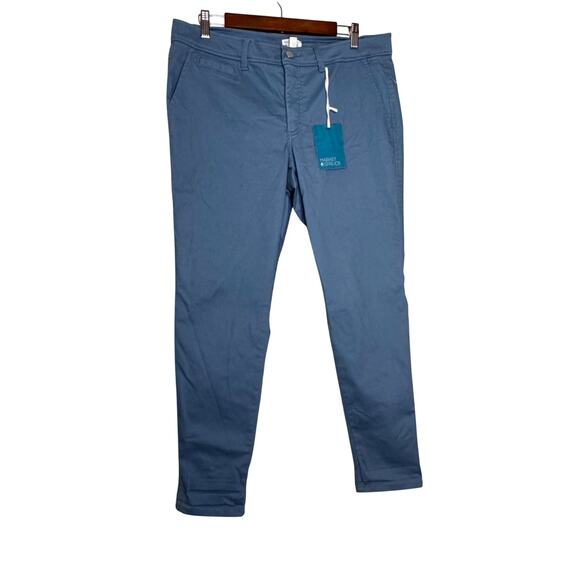 41 Hawthorn Women’s Slant Pocket Pants Blue Cotton Blend Mid Rise NWT Size 16 - Picture 2 of 8